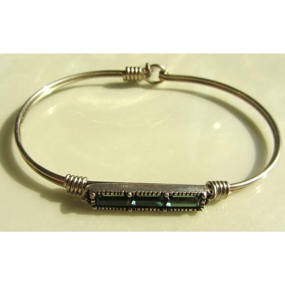 Luca + Danni May Birthstone Minimalist Bangle Bracelet - Picture 2 of 5